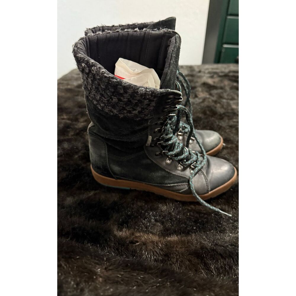 Cushe Womens Boho Chill Lace Up Boots Waterproof Leather Womens Size 8